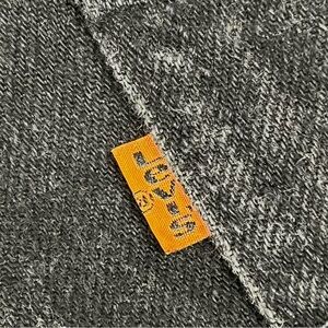 Vintage Orange Tab Levi’s 554 Relaxed Straight Jeans Mens 36x28 USA Black 90’s